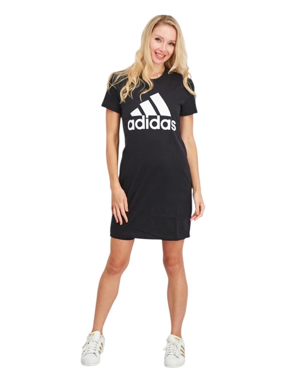 Adidas Women's Essentials Logo T-Shirt Dress, Size Medium